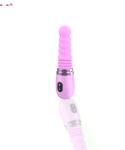 Purple Telescopic Heating Stick Dildo