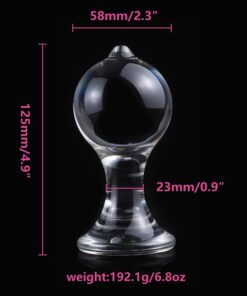 Acrylic Crystal Butt Plug