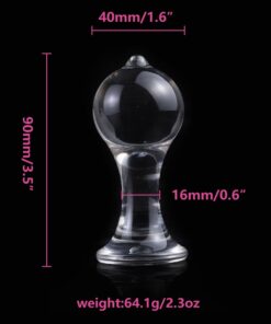 Acrylic Crystal Butt Plug