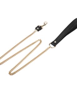 Black Collar With Golden Chain