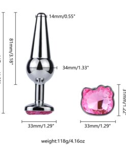 Cat Face Straight Anal Plug