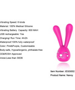 Hippie Rabbit Double Shock Vibrating Egg