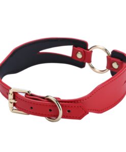 Red Collar With Drag Chain