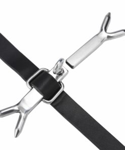 Stainless Steel Double Fork Cash Ring
