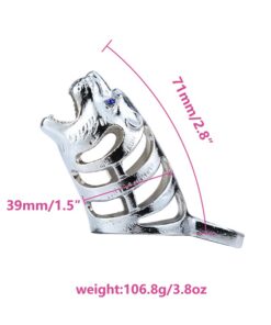 Zodiac Tiger Chastity Lock Device
